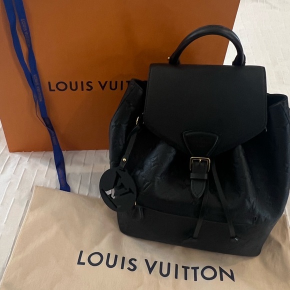 LOUIS VUITTON Black Monogram Empreinte Montsouris Backpack - Picture 2 of 16